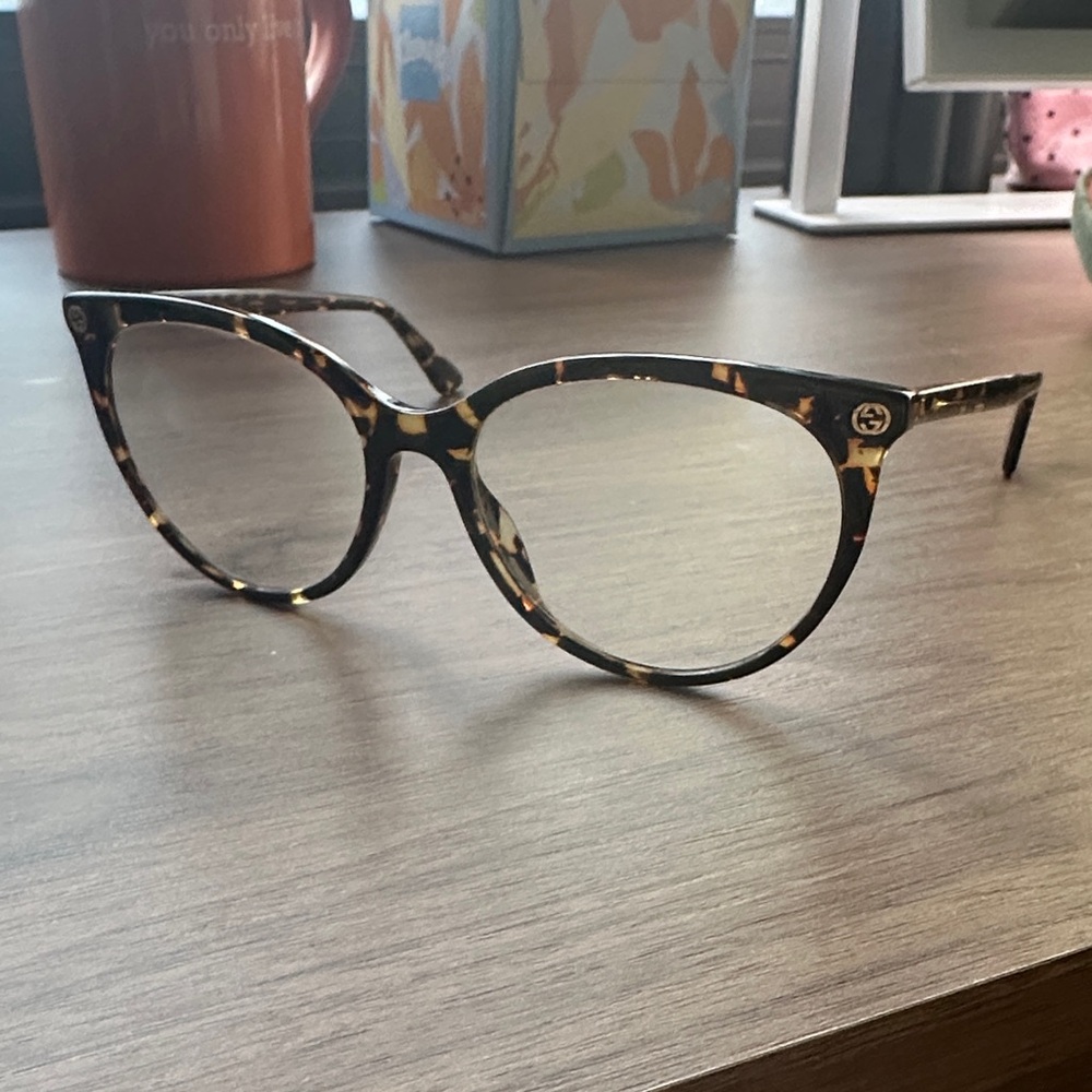 Gucci Brown Tortoiseshell Glasses